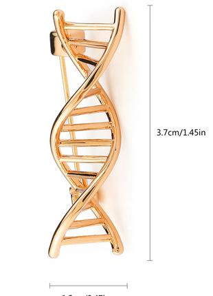 Медична брошка-бібка значок золотистий метал медицина молекула...