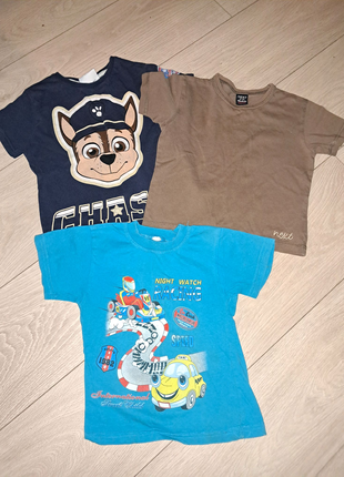 3 футболки на хлопчика 2-4 роки
