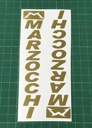 Marzocchi вінілова наклейка на вилку (золотий металік)