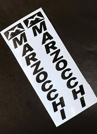 Marzocchi вінілова наклейка на вилку (чорний)
