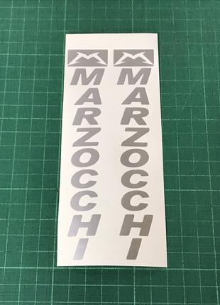 Marzocchi вінілова наклейка на вилку (сірий металік)