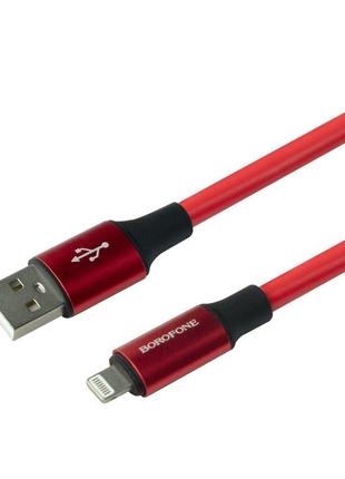 Кабель Borofone BX82 Extra Durable USB — Lightning 2.4A 1 m Че...