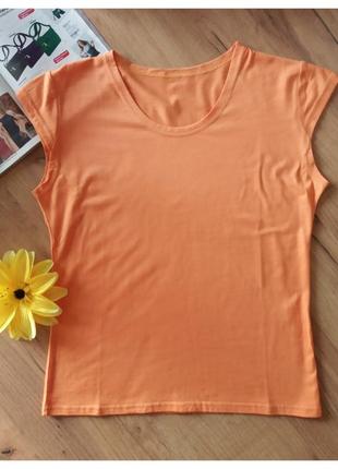 Распродажа женская девичья футболка майка оранжевого цвета, не...
