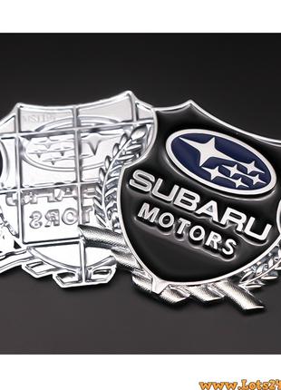 Авто значок Subaru Motors наклейка на машину двери авто значки...