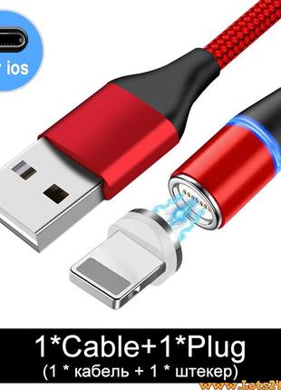 Магнитная зарядка usb Iphone Lightning магнитный дата кабель д...