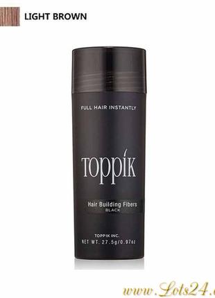 Загуститель для волос Toppik hair fibers кератиновая пудра для...