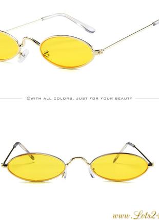 Солнцезащитные очки Вампира готика киберпанк вамп желтые
