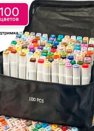 Набор разноцветных двусторонних маркеров для рисования Touch S...