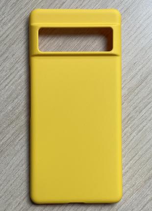 Чехол для Google Pixel 7 противоударный жёлтый матовый пластик