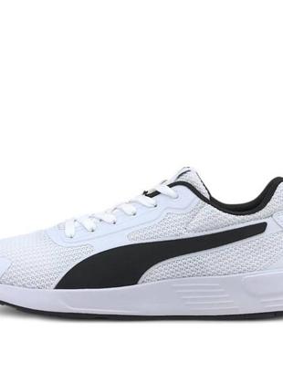 Кроссовки мужские puma taper 373018 05 (белые с черным, повсед...