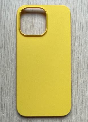 Чехол (бампер, накладка) для Apple iPhone 14 Pro Max жёлтый, м...