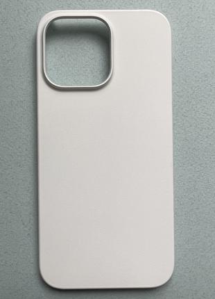 Чехол-накладка (бампер) на Apple iPhone 14 Pro Max белый, плас...