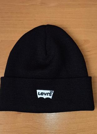Черная шапка-бини levi's | levis