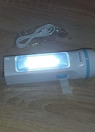 Фонарь LED + лампа аккумуляторная (2 в 1)