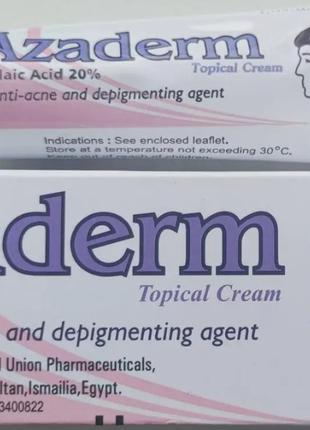 Azaderm cream anti-acne крем від прищів, вугрового висипу