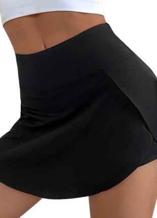 Женская спортивная юбка-шорты