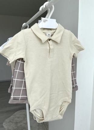 Комплект бодиков и шорты для мальчиков от h&amp;m
