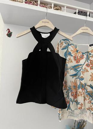 Серная дизайнерская блузка zara