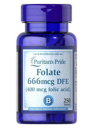 Витамины и минералы Puritan's Pride Folic Acid 400 mcg, 250 та...