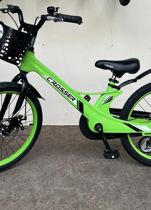 Дитячий велосипед 20" Crosser Hunter neo зелений