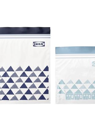 Ikea ISTAD Пластикові пакети 60шт. (30шт по 1л і 30шт по 0.4л)...
