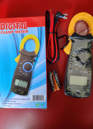 Токовые клещи Digital Clamp Meter DT3266L Мультиметр Тестер