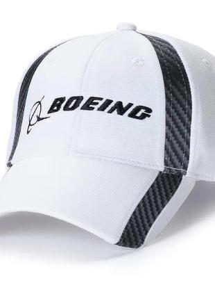 Бейсболка Boeing Carbon Fiber Print Signature Hat (белая)