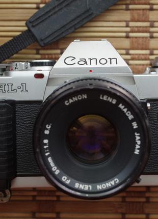 Canon AL-1 QF с подтверждением фокуса + Canon Fd 50mm 1.8 S.C....