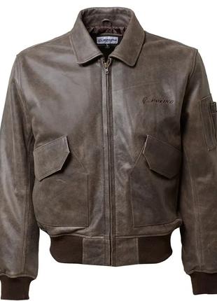 Кожаная куртка Boeing CWU 45/P Leather Bomber Jacket (коричневая)