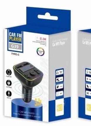 Car FM Player модулятор в авто G39 MP3 Bluetooth Трансмітер з ...