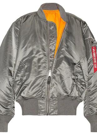 Льотна куртка МА-1 Alpha Industries (воронений метал)