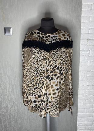 Шикарная блуза с люрексом блузка у леопардовый принт next, xxx...