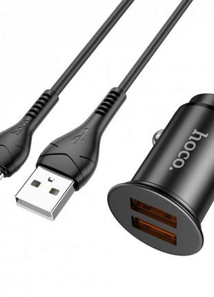 Автомобильное зарядное устройство Hoco NZ1 Developer 2 USB QC1...