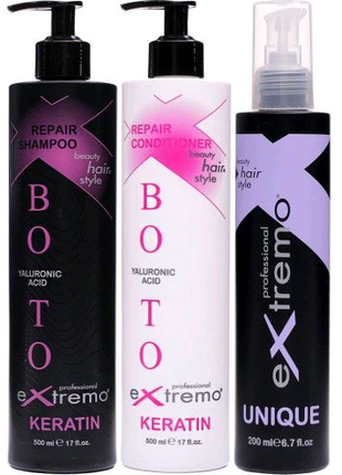 Набір  для пошкодженого волосся, Extremo Botox Keratin
