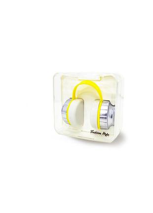 Дорожный набор для контактных линз «Наушники» - желтый