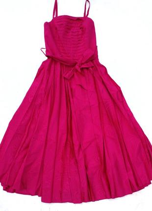 Винтажное миди платье в корсетнрм стиле jean paul
