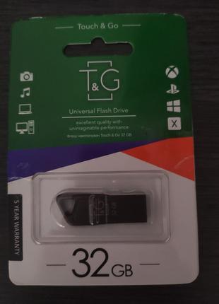 Флешка 32 ГБ | USB 2.0 T&G | 114 Metal Series | флеш накоплювач