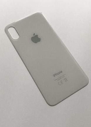 Задня кришка Apple iPhone X, колір - Білий (з великим отвором)