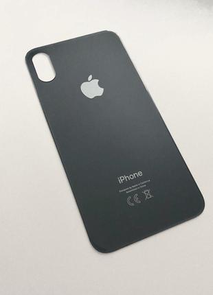 Задняя крышка Apple iPhone XS, цвет – Серый (с большим отверст...