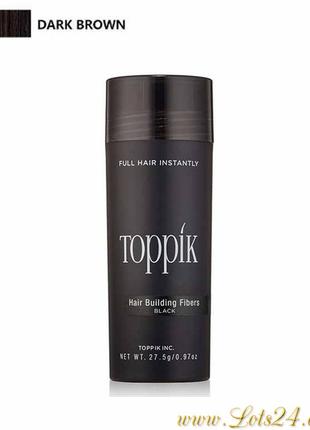 Загуститель для волос Toppik hair fibers кератиновая пудра для...