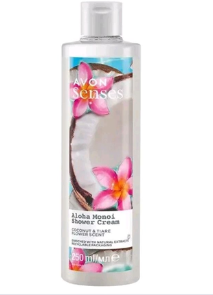 Крем-гель для душу «Тропічний рай» Senses Avon 250 ml