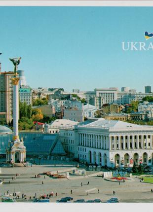 Листівка Вітання з Києва Київ Майдан Монумент Независимости Киев