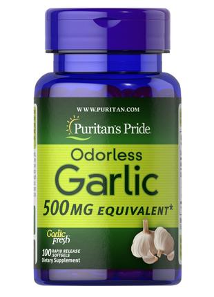 Натуральна добавка Puritan's Pride Odorless Garlic 500 mg, 100...