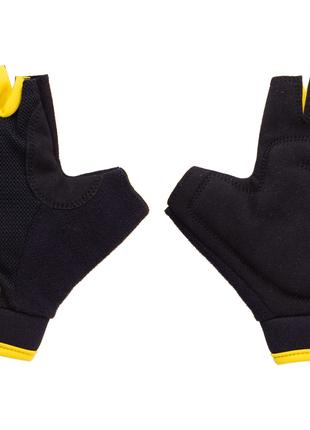 Перчатки Green Cycle SIMPLA 2 без пальцев L черно-желтые