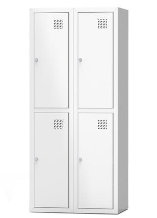Шкаф одежный металлический ШОМ-400/2/4.
