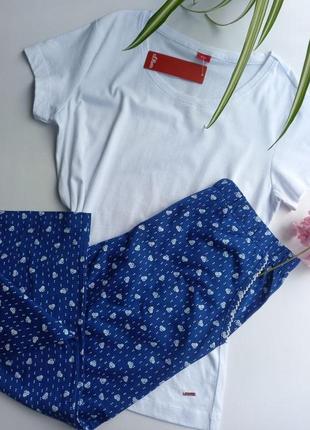Модная хлопковая пижама s,oliwer  бриджи и футболка для девушк...