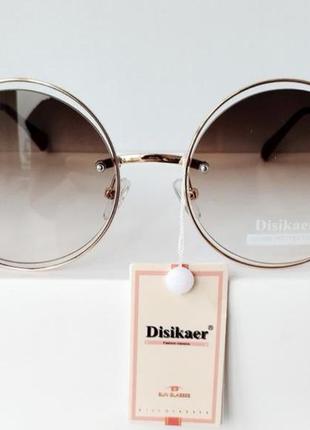Женские круглые солнцезащитные очки disikaer, ималия uv400