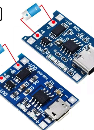 Контролери заряду TP4056, IP2312, адаптери