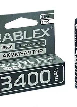 Акумулятор 18650 Rablex 3400mAh 3,7V Li-ion