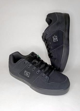 Мужские черные кроссовки кеды dc pure 51 размер